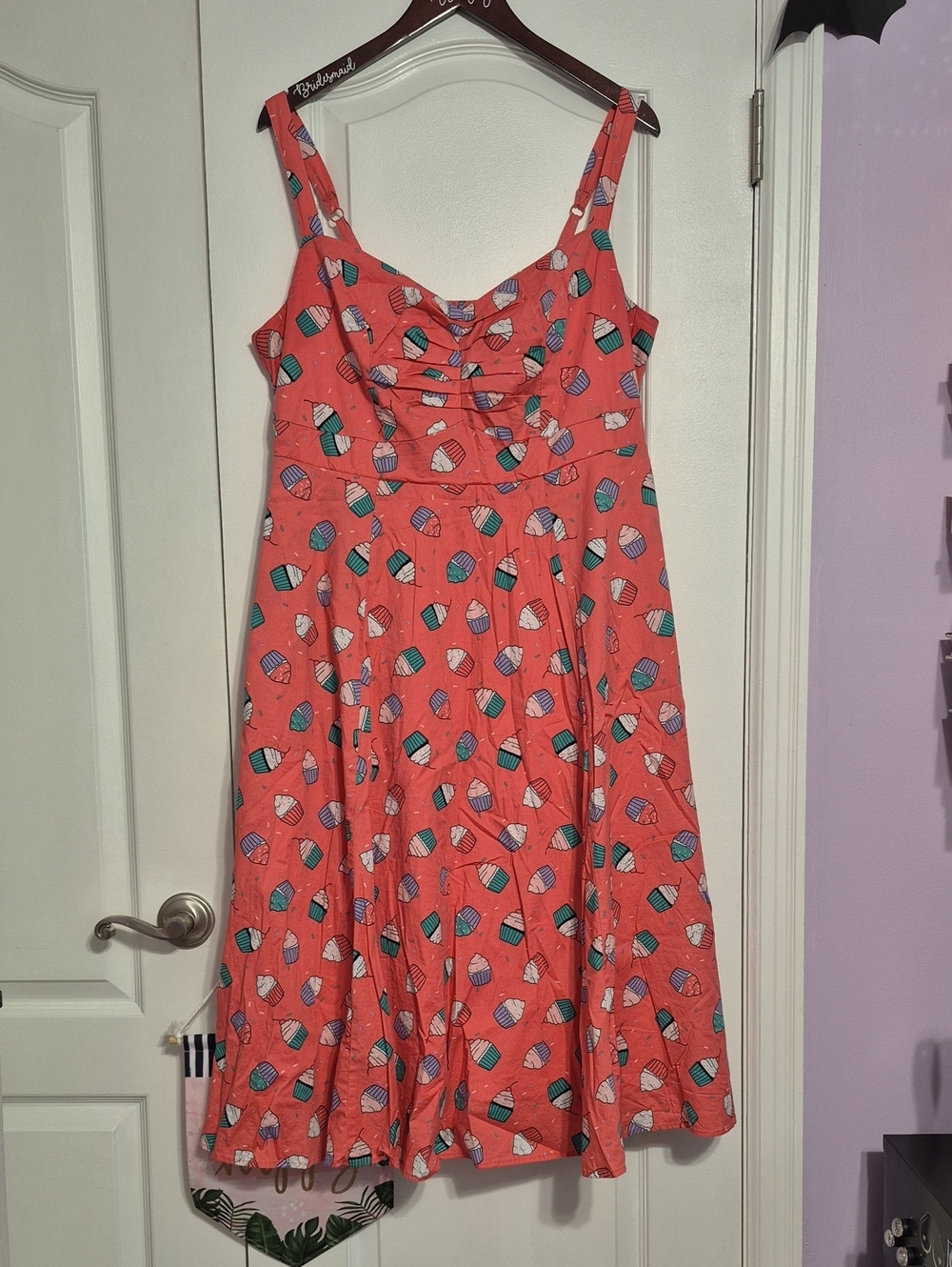 TORRID Coral Cupcake Print Sundress